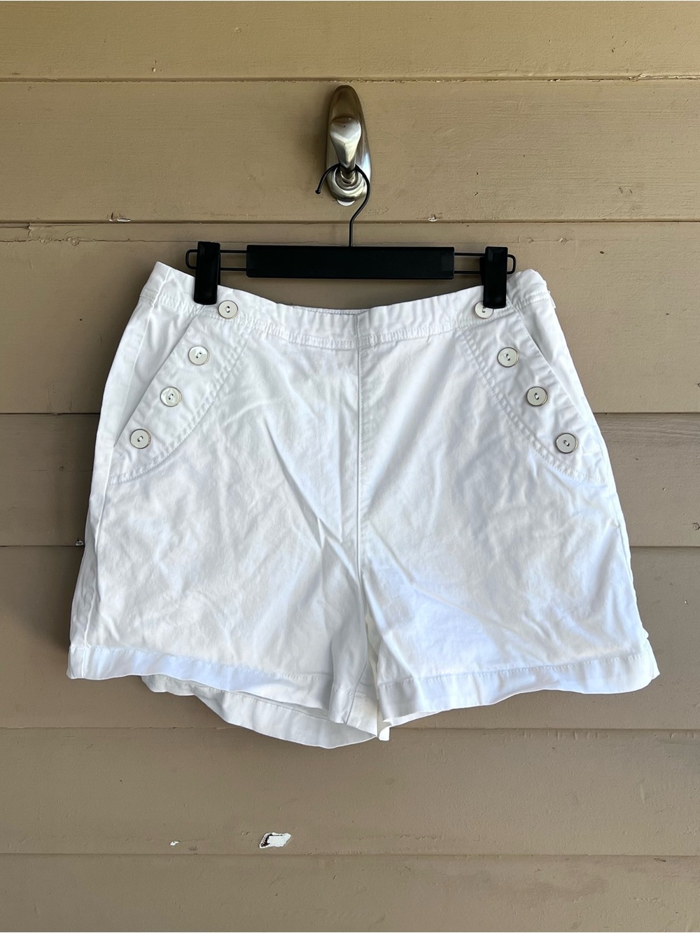 A New Day White Denim Sailor Shorts Size 10
